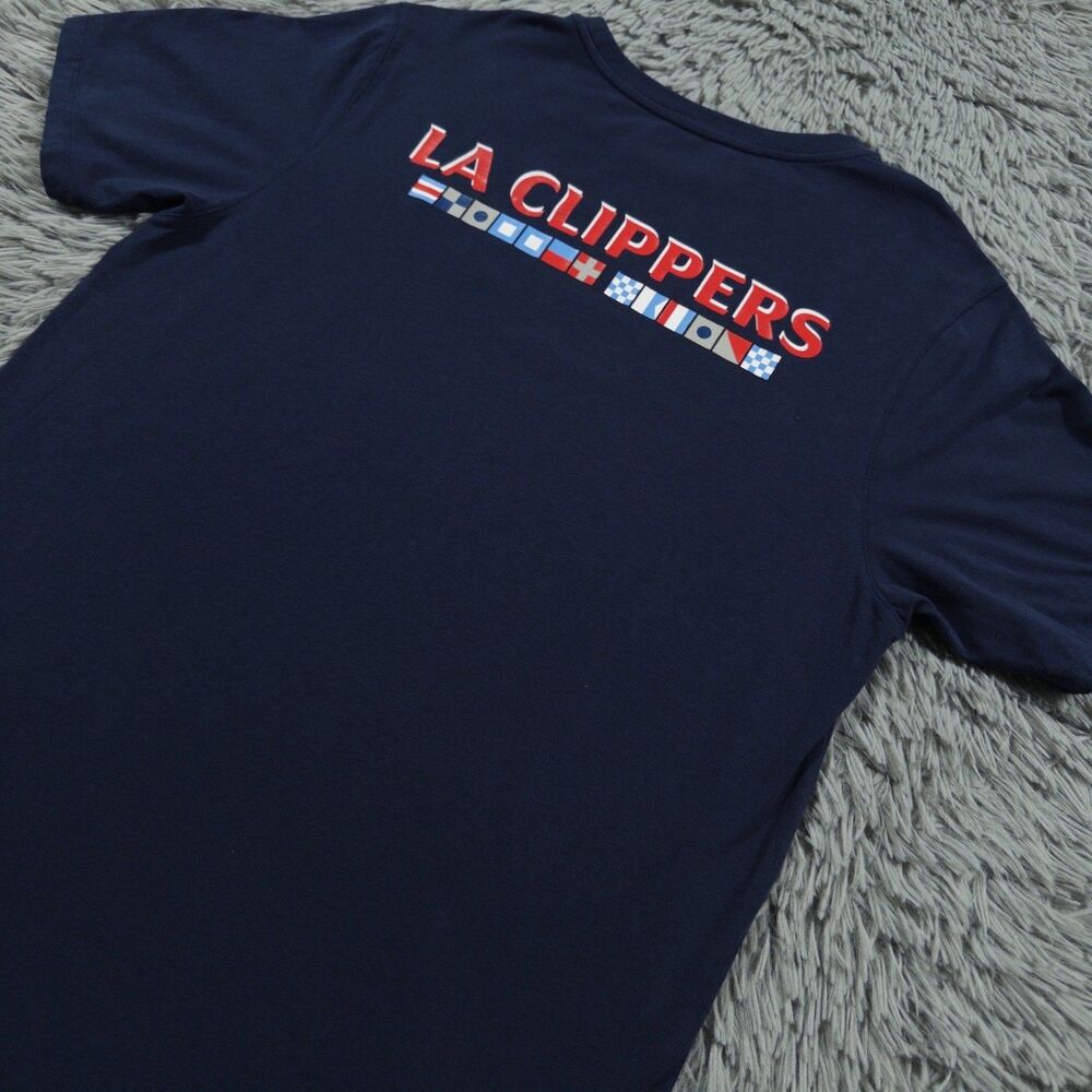 Legends Shirt Extra Large Blue Red Los Angles Clippers Performance Pullover Mens